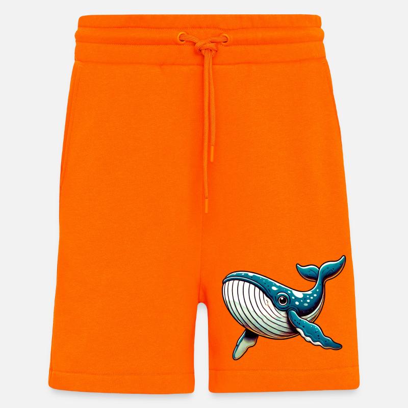 Balena - Pantaloncini ecologici casual Made in UE - SUNSET ORANGE