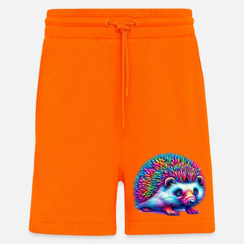Hérisson - Short bio décontracté fabriqué en UE - SUNSET ORANGE