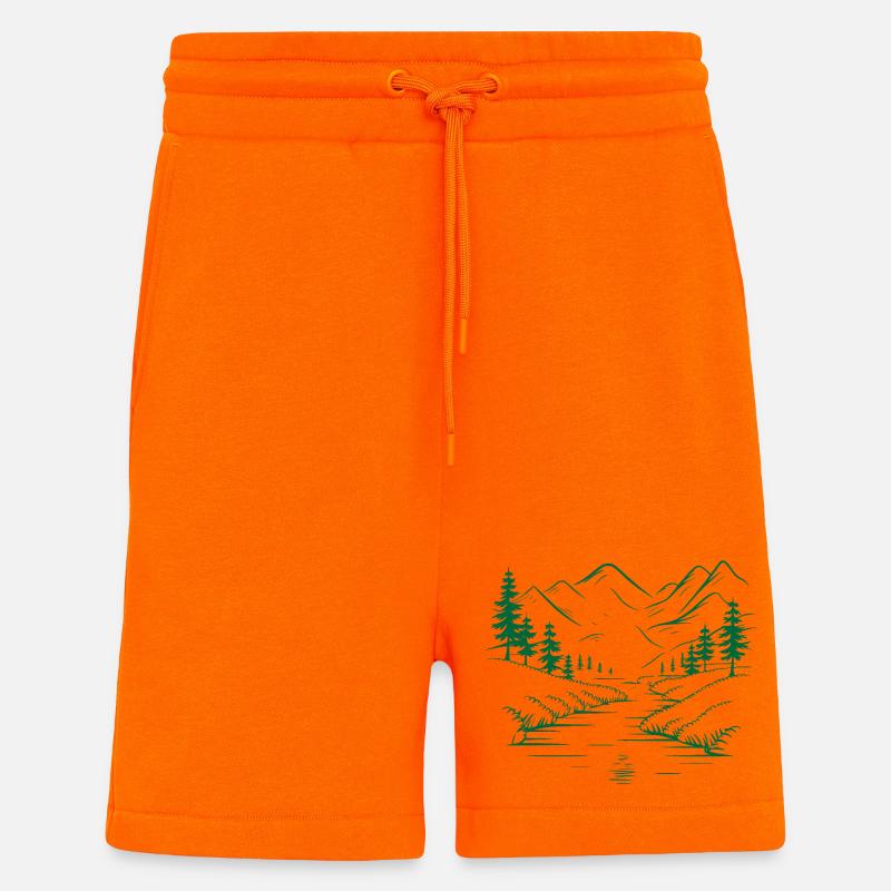 Gebirge - Shorts - made by SPREAD - SUNSET ORANGE