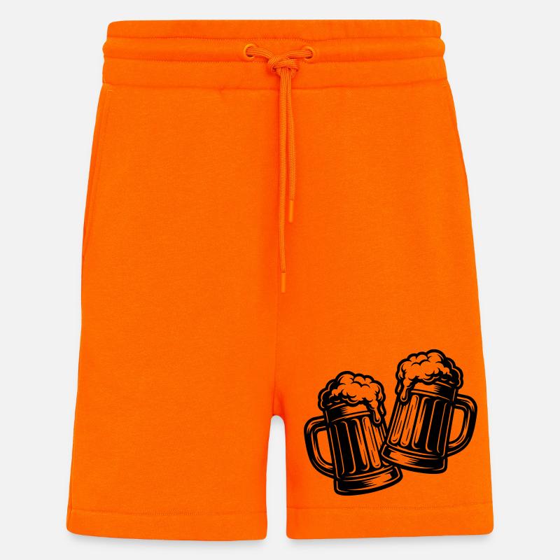 Bier Anstoßen Prost - Shorts - made by SPREAD - SUNSET ORANGE