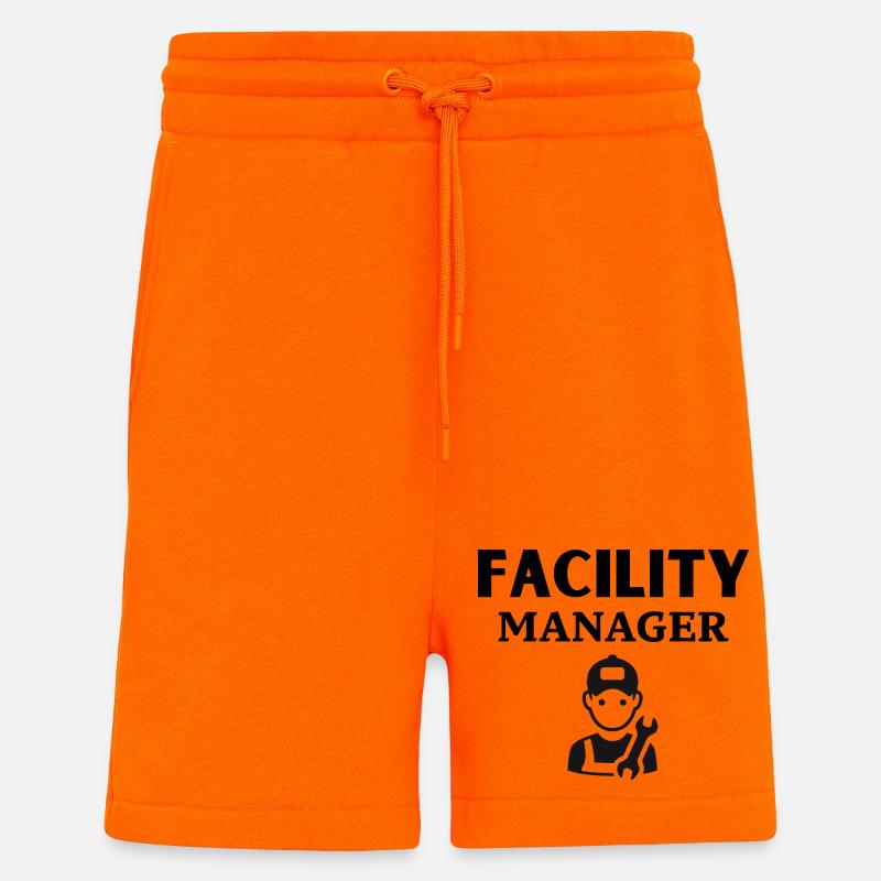 Conception de modèles d’outils mécaniques - Short bio décontracté fabriqué en UE - SUNSET ORANGE