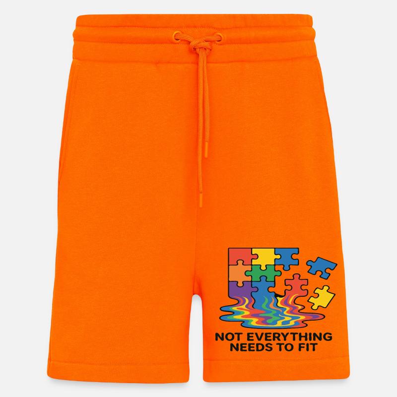 Nicht alles passt zum Regenbogen-Puzzle - Shorts - made by SPREAD - SUNSET ORANGE