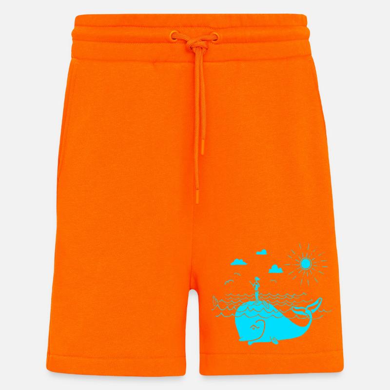 SOUPER - Short bio décontracté fabriqué en UE - SUNSET ORANGE
