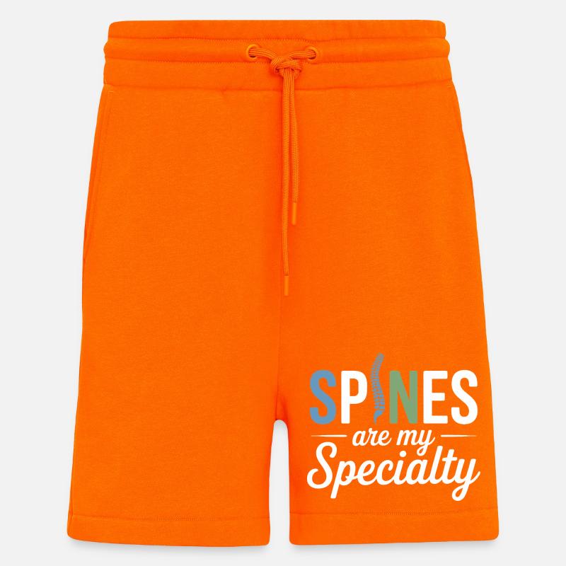 Lizenzierte DC Professional Spinal Adjustment Apparel - Shorts - made by SPREAD - SUNSET ORANGE