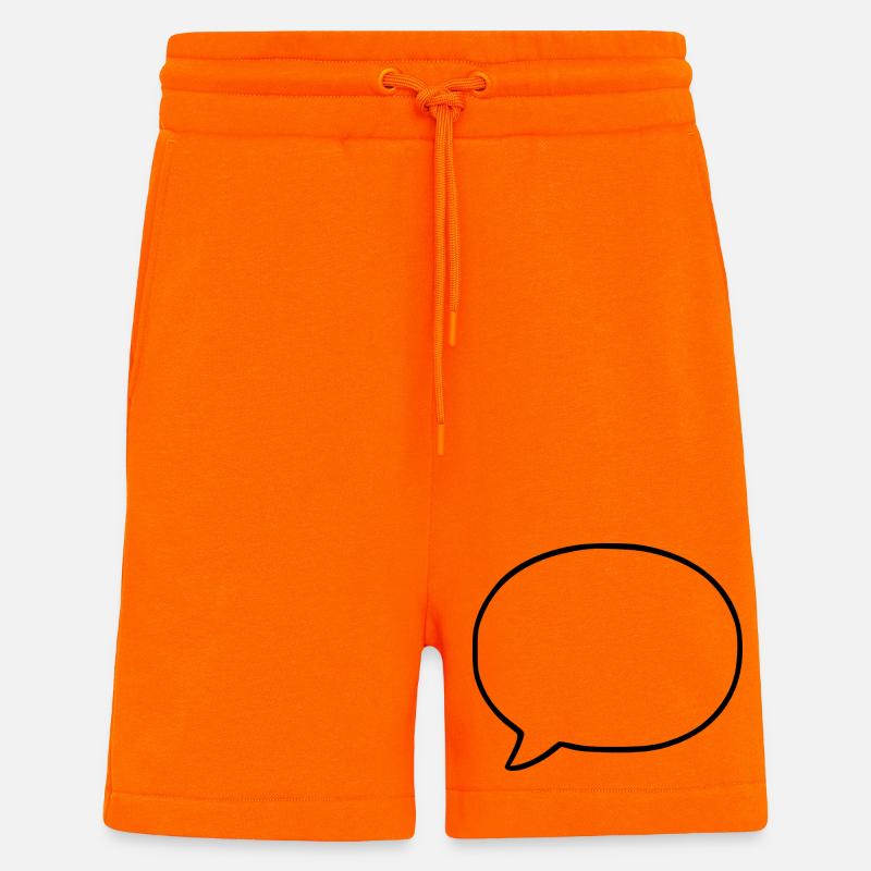 Personalize your own speech bubble comic - Shorts - made by SPREAD - SUNSET ORANGE