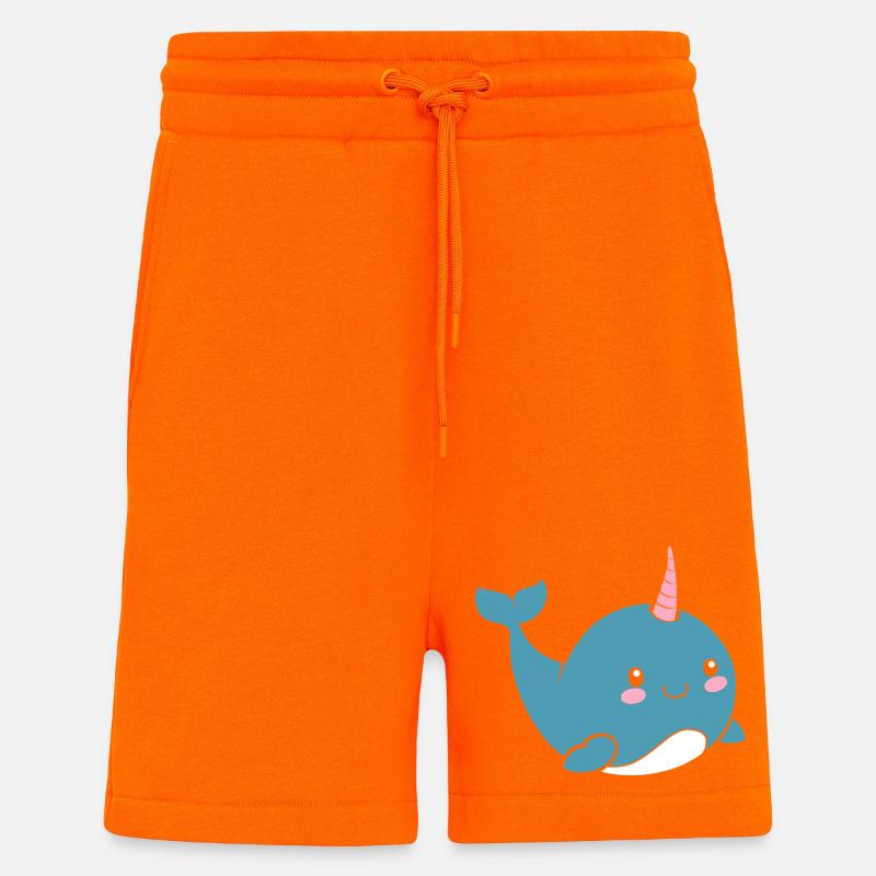 Narwal - Shorts - made by SPREAD - SUNSET ORANGE