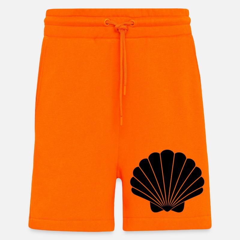 Shell Symbol Minimal Maritime - Shorts - made by SPREAD - SUNSET ORANGE