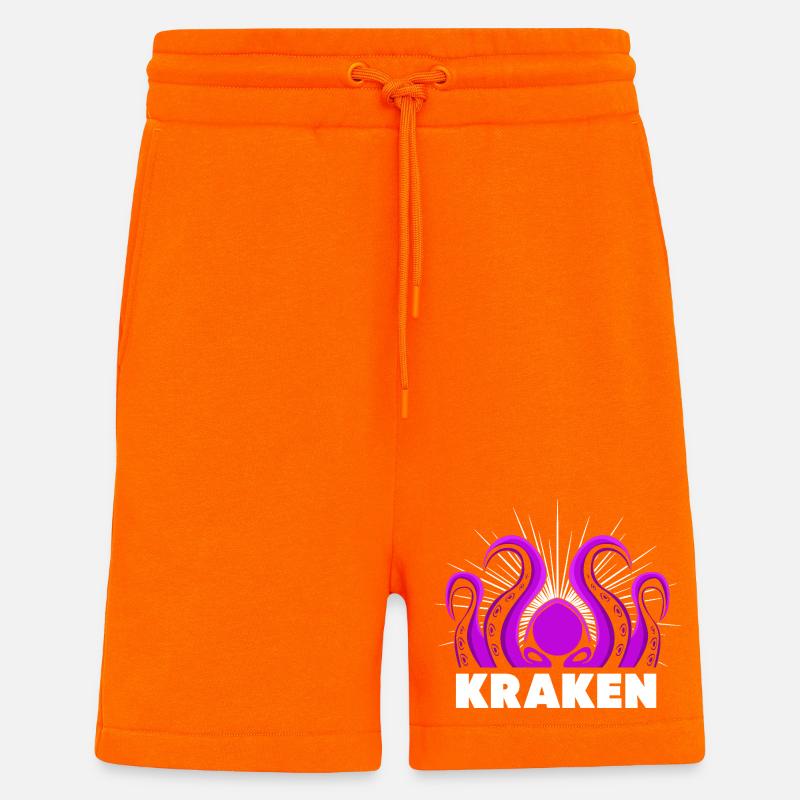 Octopus Octopus Octopus Octopus Octopus - Shorts - made by SPREAD - SUNSET ORANGE