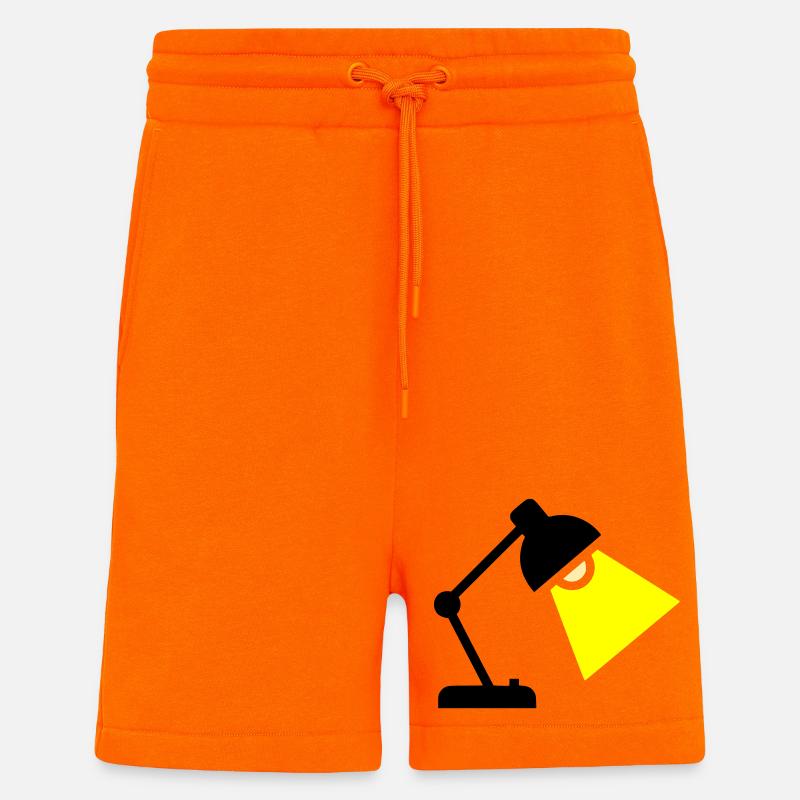 Idée de lampe de bureau - Short bio décontracté fabriqué en UE - SUNSET ORANGE