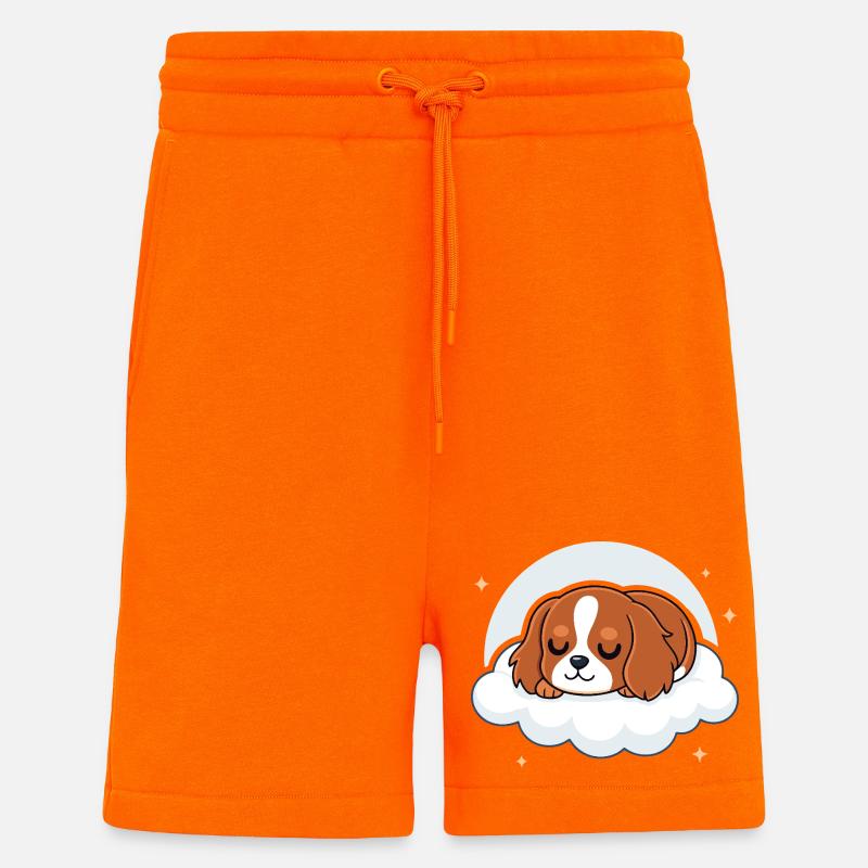 Puppy Sleeper Rider on Cloud - Shorts - made by SPREAD - SUNSET ORANGE