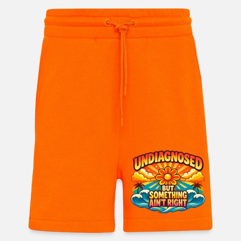 Not diagnosed, but something is wrong - Shorts - made by SPREAD - SUNSET ORANGE