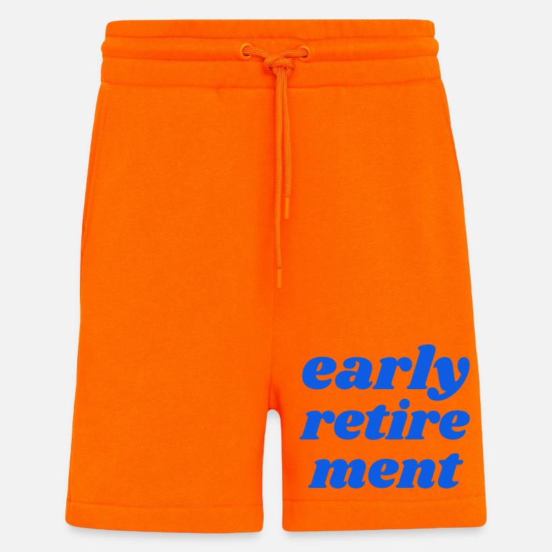 Retraite anticipée - Short bio décontracté fabriqué en UE - SUNSET ORANGE