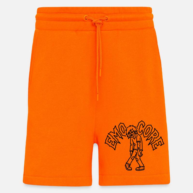 emocore - Short bio décontracté fabriqué en UE - SUNSET ORANGE