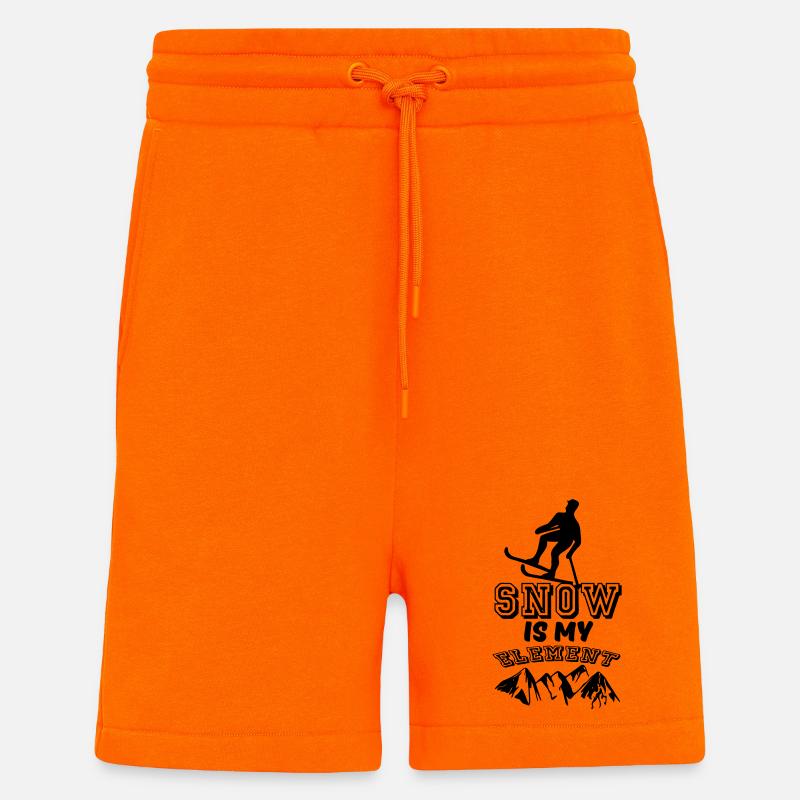Snow is my Element - Shorts - made by SPREAD - SUNSET ORANGE