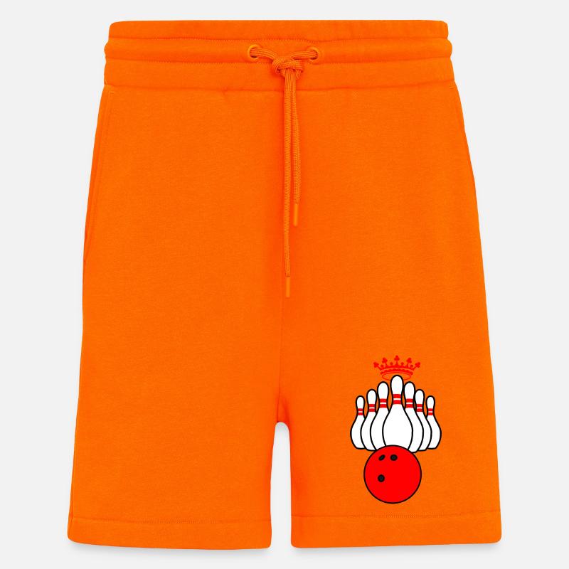 Bowling-König - Shorts - made by SPREAD - SUNSET ORANGE