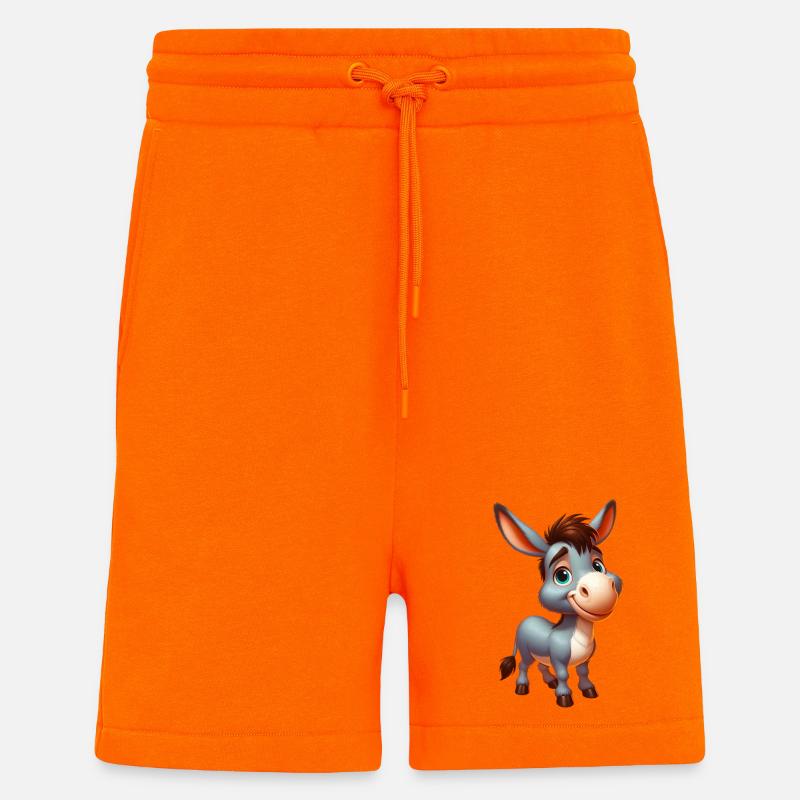 Esel Esel Schnuller Maultier - Shorts - made by SPREAD - SUNSET ORANGE