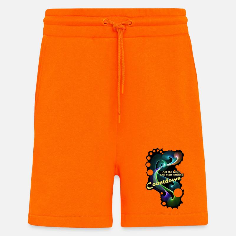 Countdown Smiling timer - Shorts - made by SPREAD - SUNSET ORANGE