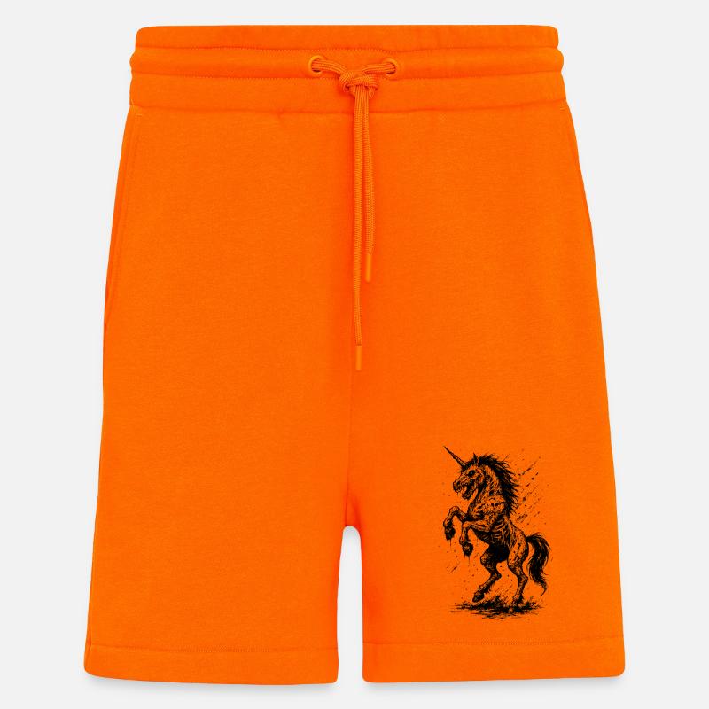 Einhorn Dämmerung - Shorts - made by SPREAD - SUNSET ORANGE