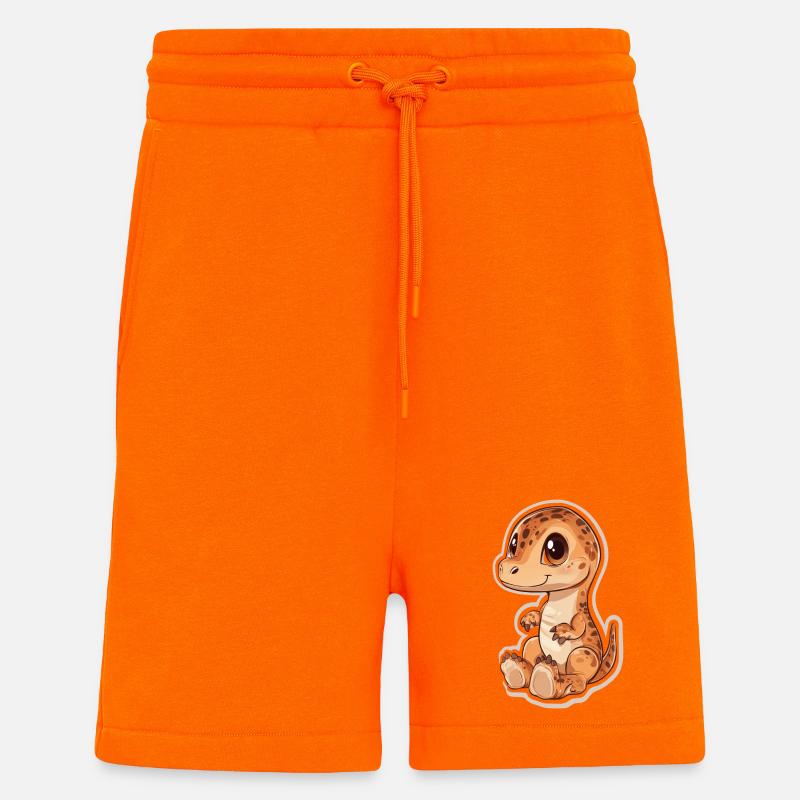 Dinosaurier - Shorts - made by SPREAD - SUNSET ORANGE