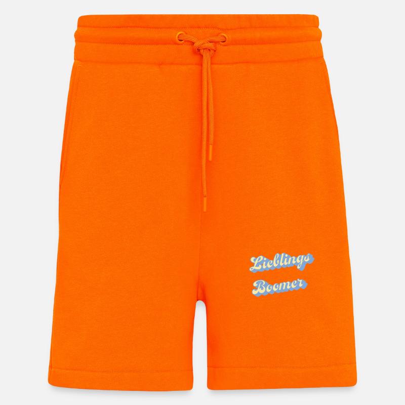 Lieblings Boomer Retro Script - Shorts - made by SPREAD - SUNSET ORANGE