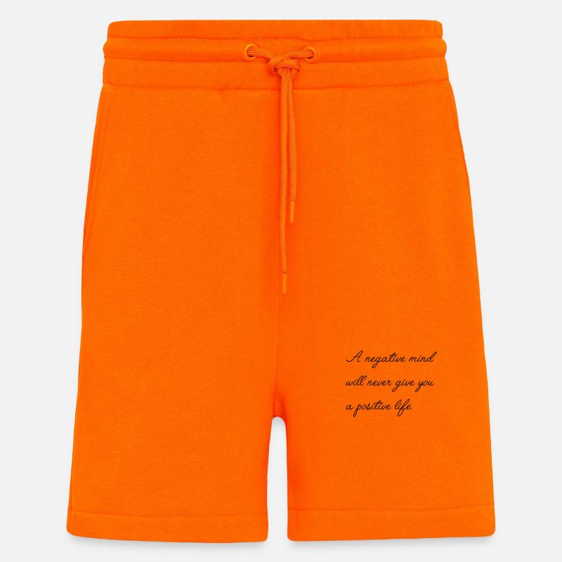 Motivierender Spruch Englisch  - Shorts - made by SPREAD - SUNSET ORANGE