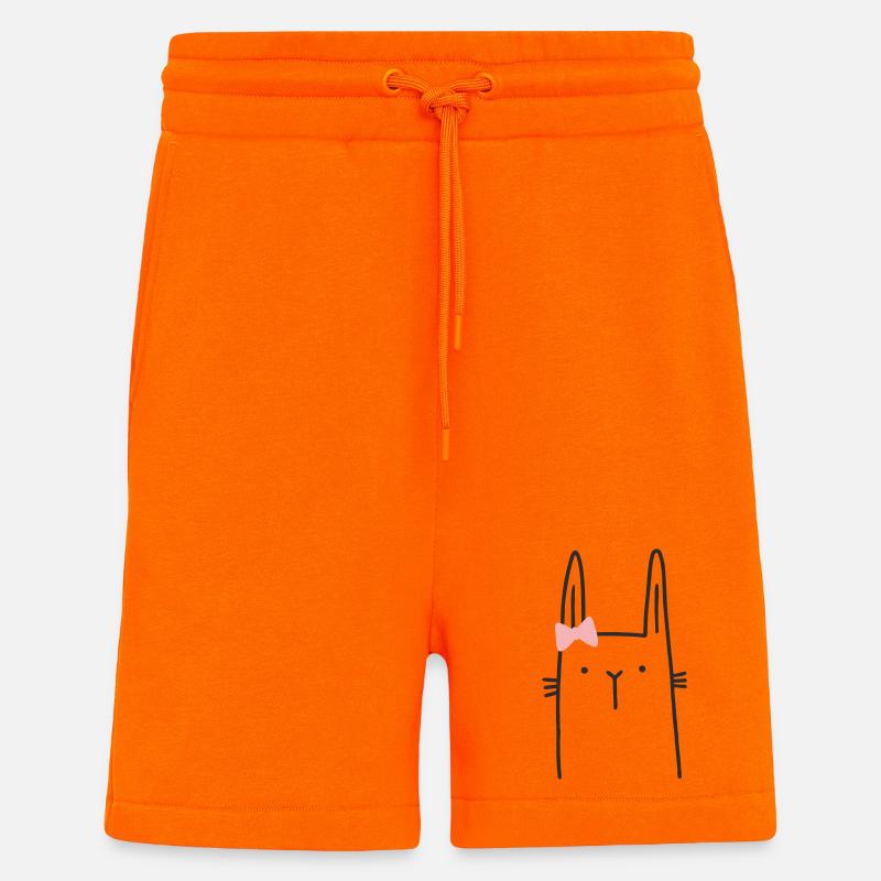 Hase Mädchen Osterhase - Shorts - made by SPREAD - SUNSET ORANGE