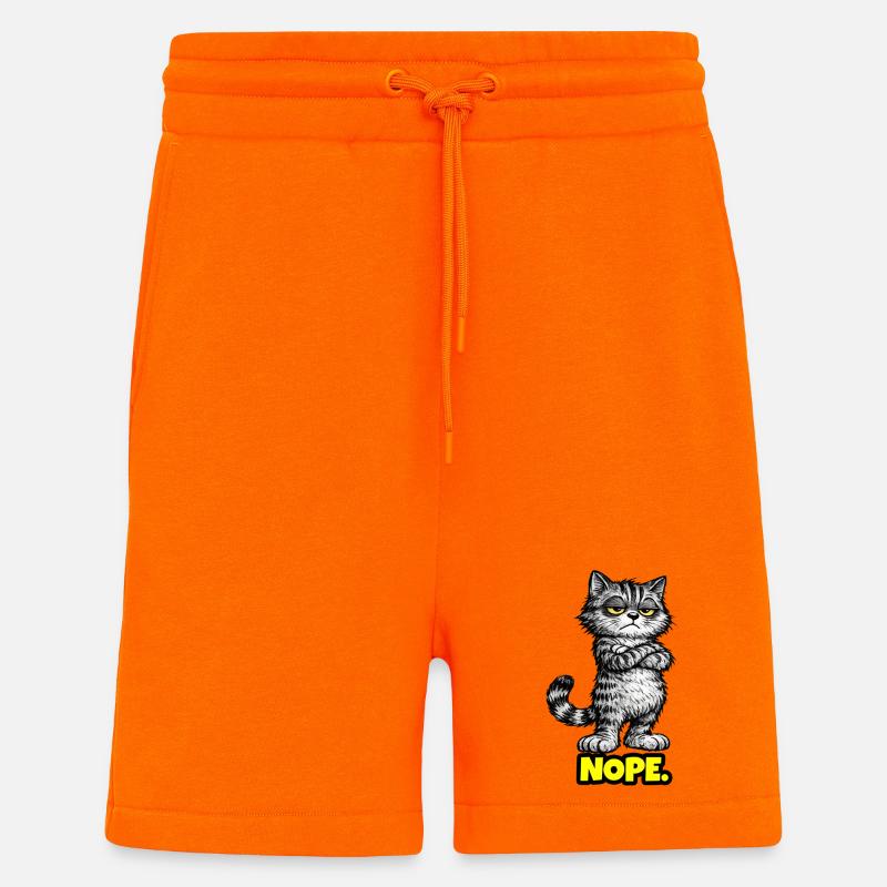 Nope. – Grumpy Katze (Chef Vibes) - Shorts - made by SPREAD - SUNSET ORANGE