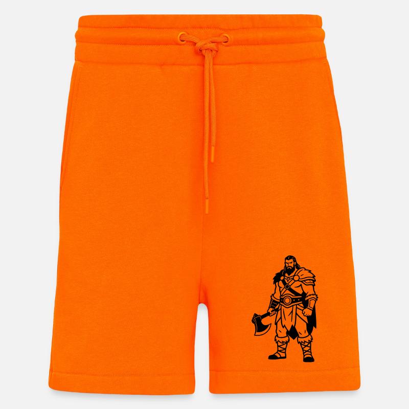 Barbare - Short bio décontracté fabriqué en UE - SUNSET ORANGE