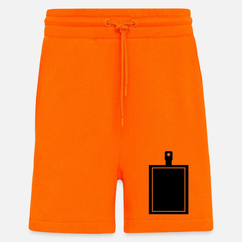 Planche à découper - Short bio décontracté fabriqué en UE - SUNSET ORANGE