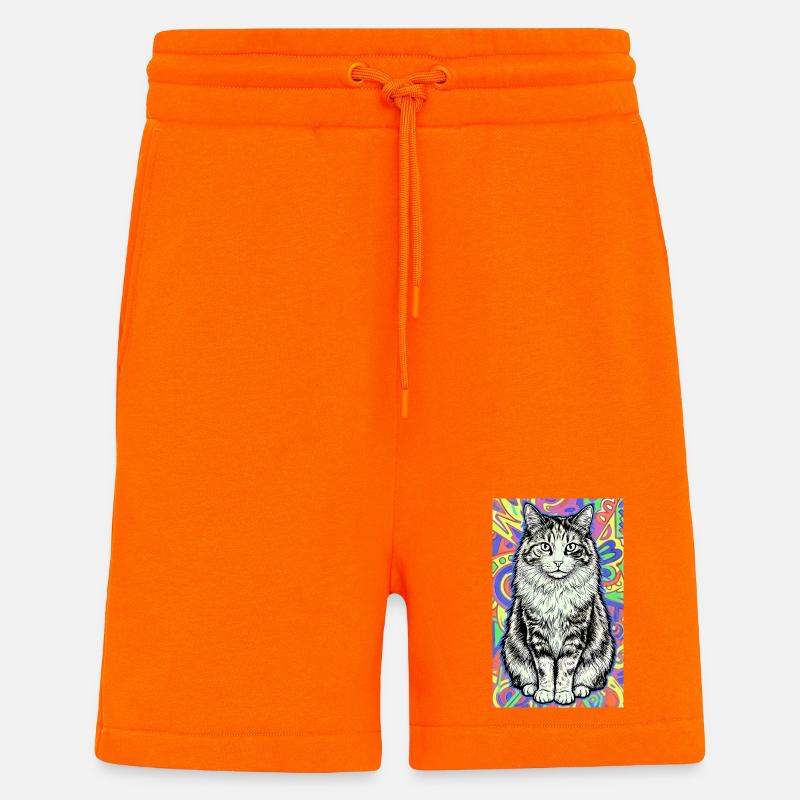 Katze - Shorts - made by SPREAD - SUNSET ORANGE