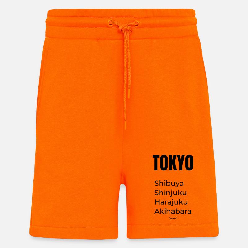 Tokyo District Tee - Shorts - made by SPREAD - SUNSET ORANGE