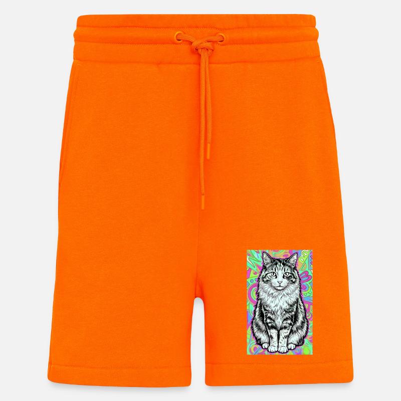 Katze - Shorts - made by SPREAD - SUNSET ORANGE