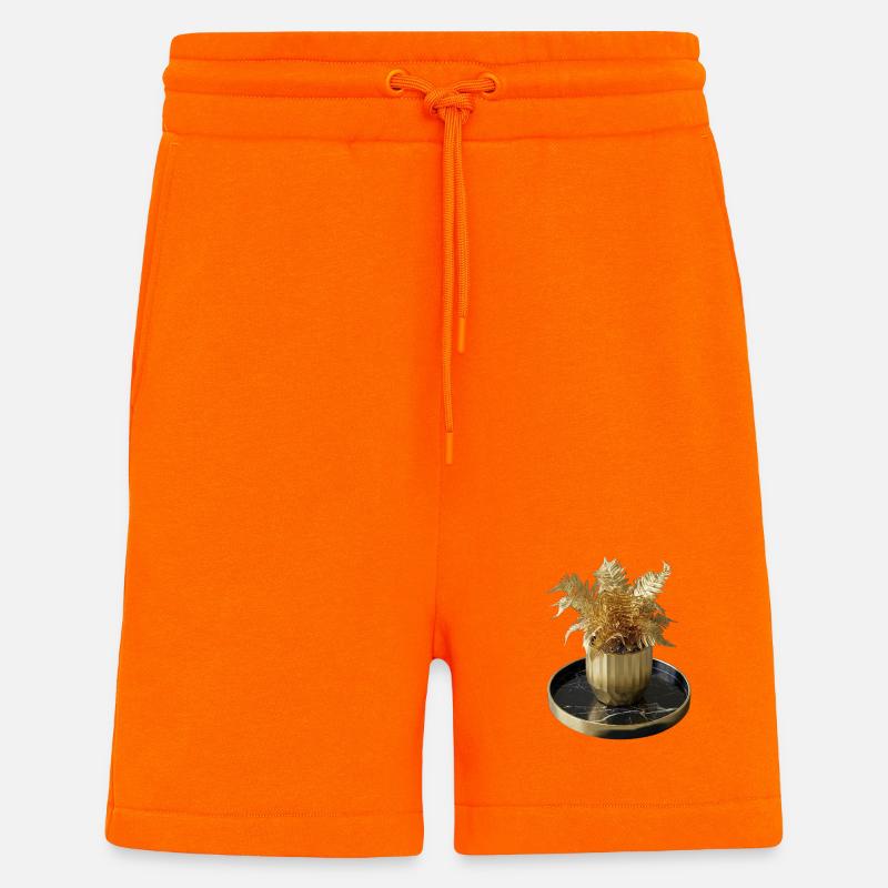 Moderne Kunst Goldfarn - Shorts - made by SPREAD - SUNSET ORANGE