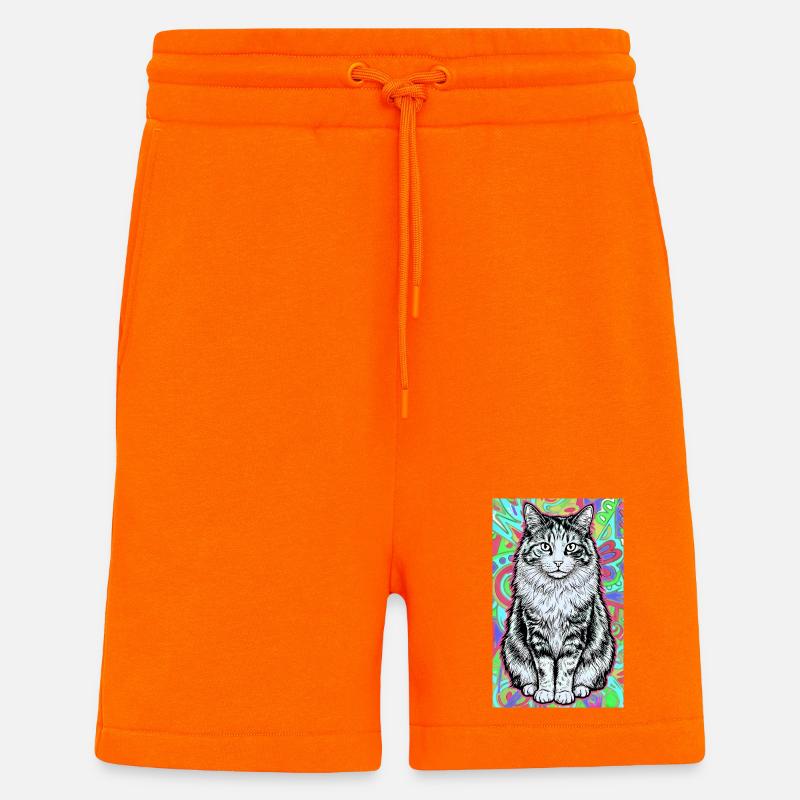 Katze - Shorts - made by SPREAD - SUNSET ORANGE