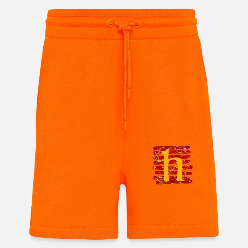 Bandes E 232 h - Short bio décontracté fabriqué en UE - SUNSET ORANGE