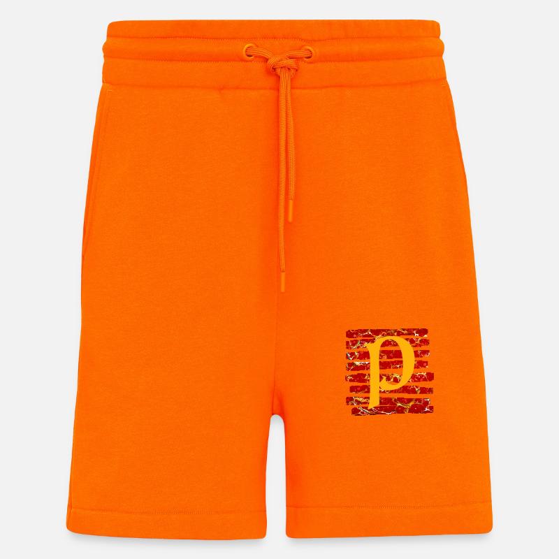 streifen e 232 p - Shorts - made by SPREAD - SUNSET ORANGE