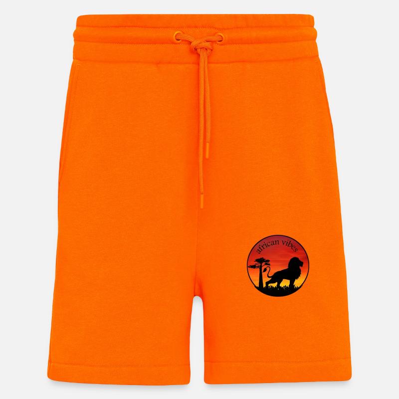 Lion 1 - Short bio décontracté fabriqué en UE - SUNSET ORANGE