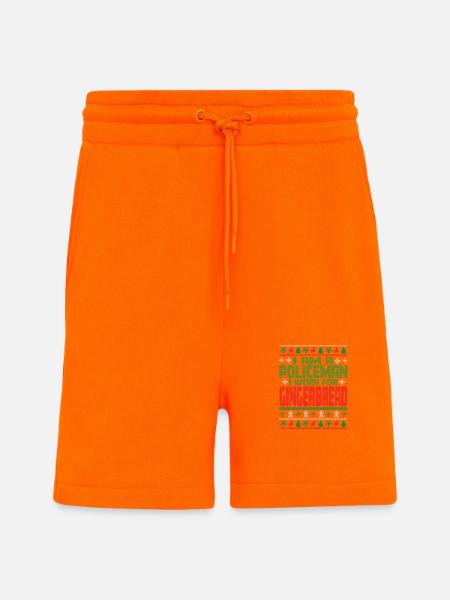 Policeman Christmas Quote - Shorts - made by SPREAD - SUNSET ORANGE
