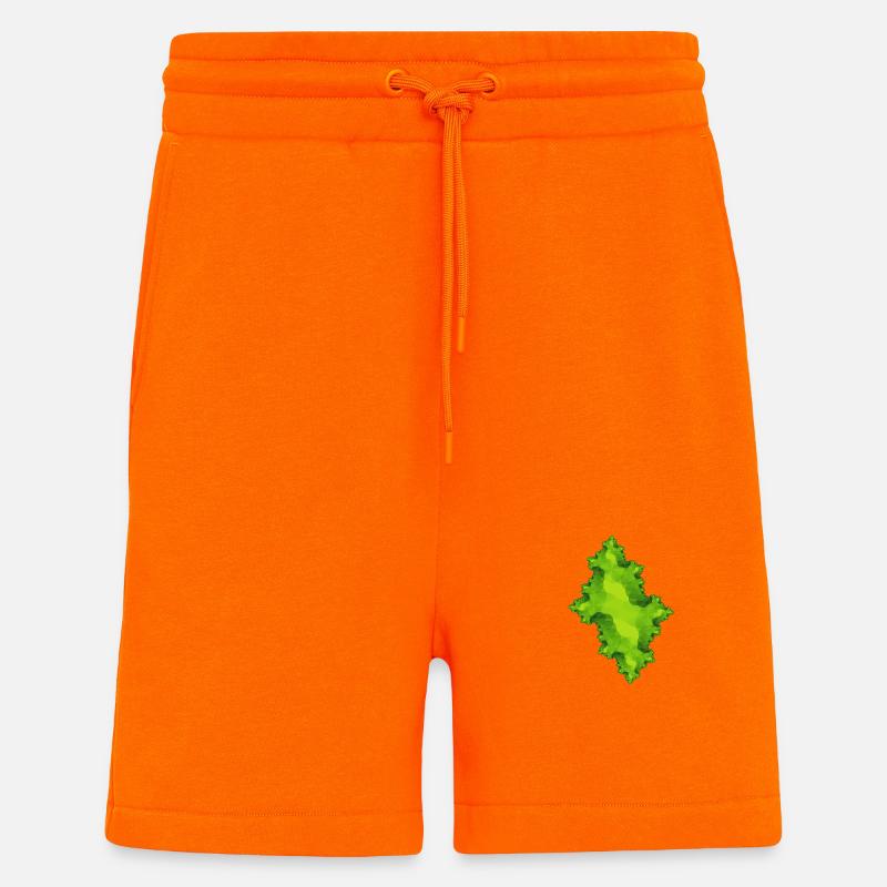 fraktal gruen - Shorts - made by SPREAD - SUNSET ORANGE