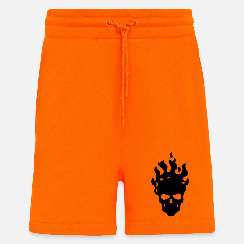 Schädel - Shorts - made by SPREAD - SUNSET ORANGE