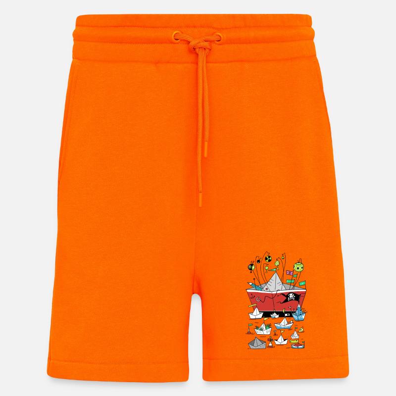 Schiffe - Shorts - made by SPREAD - SUNSET ORANGE