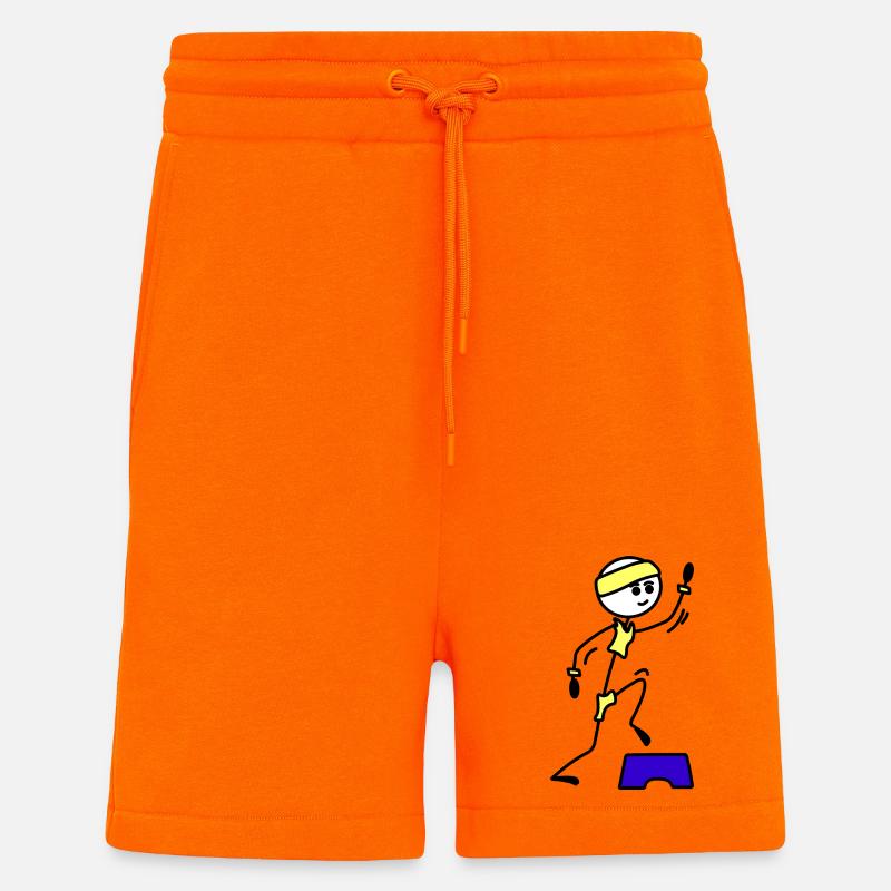 Schritte oder Aerobic Mädchen Trainingsübung - Shorts - made by SPREAD - SUNSET ORANGE