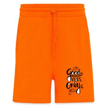 Bonnes vibrations uniquement - Short bio décontracté fabriqué en UE - SUNSET ORANGE - Devant