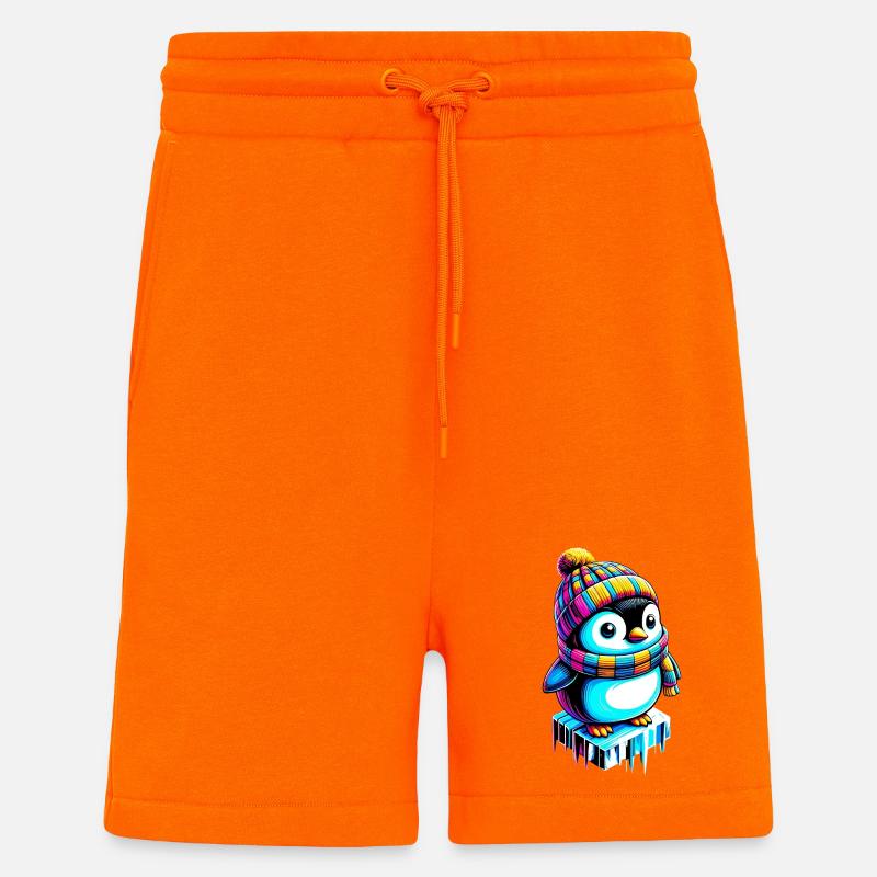 Penguin - Shorts - made by SPREAD - SUNSET ORANGE