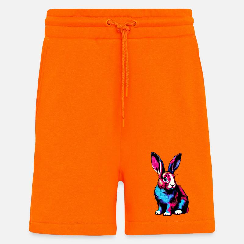 Lapin - Short bio décontracté fabriqué en UE - SUNSET ORANGE