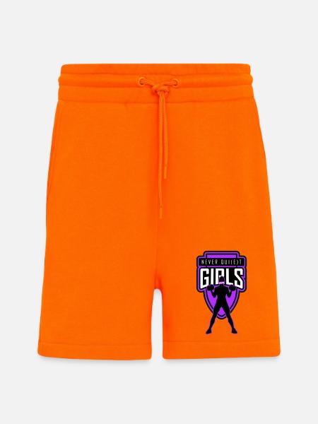 filles_jamais_tranquilles_unies - Short bio décontracté fabriqué en UE - SUNSET ORANGE