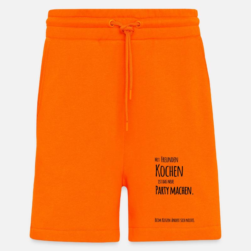 Mit Freunden Kochen - Shorts - made by SPREAD - SUNSET ORANGE