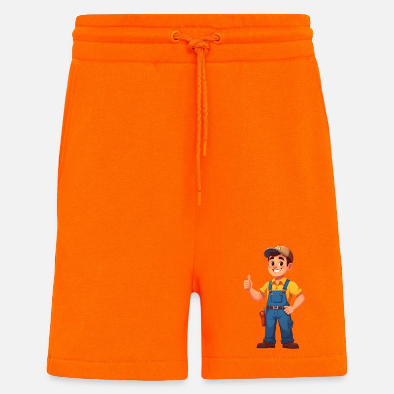 Mechaniker oder Handwerker - Shorts - made by SPREAD - SUNSET ORANGE