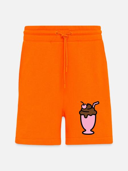 Milchshake Eiscreme Icon - Shorts - made by SPREAD - SUNSET ORANGE