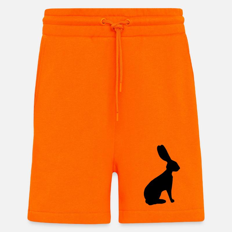 Anpassbares lievre-Muster - Shorts - made by SPREAD - SUNSET ORANGE